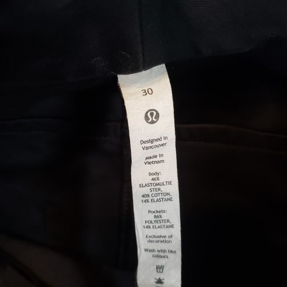 Lululemon City Sleek Wide Legs Pants Womens Black Size 30 High Rise LW5ENJS - Picture 8 of 12